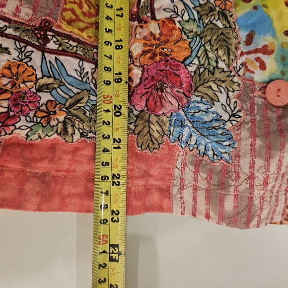 Drapers & Damon's PL Pink Floral Patchwork  Print Jacket - Picture 5 of 5